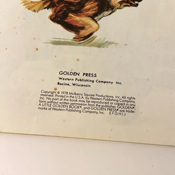 Vintage 1978 Joe Camps Benji Fastest Dog in the West Little Golden Book - Picture 9 of 16